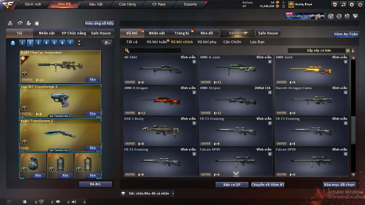 shop acc cf uy tin gia re